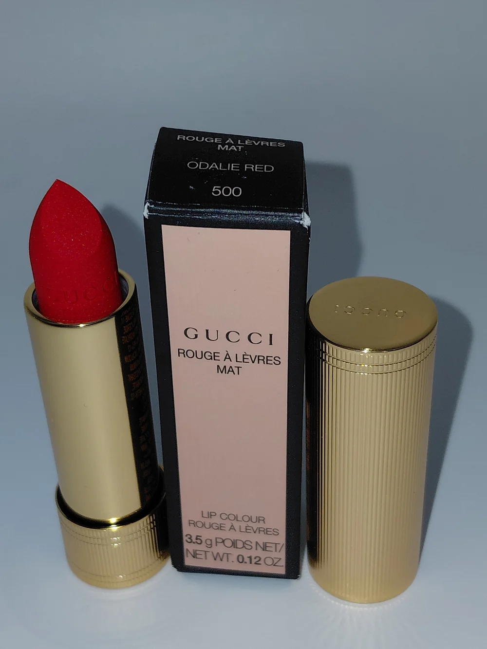 NIB Gucci Rouge à Lèvres Mat Lipstick — Odalie Red 500 (Red)